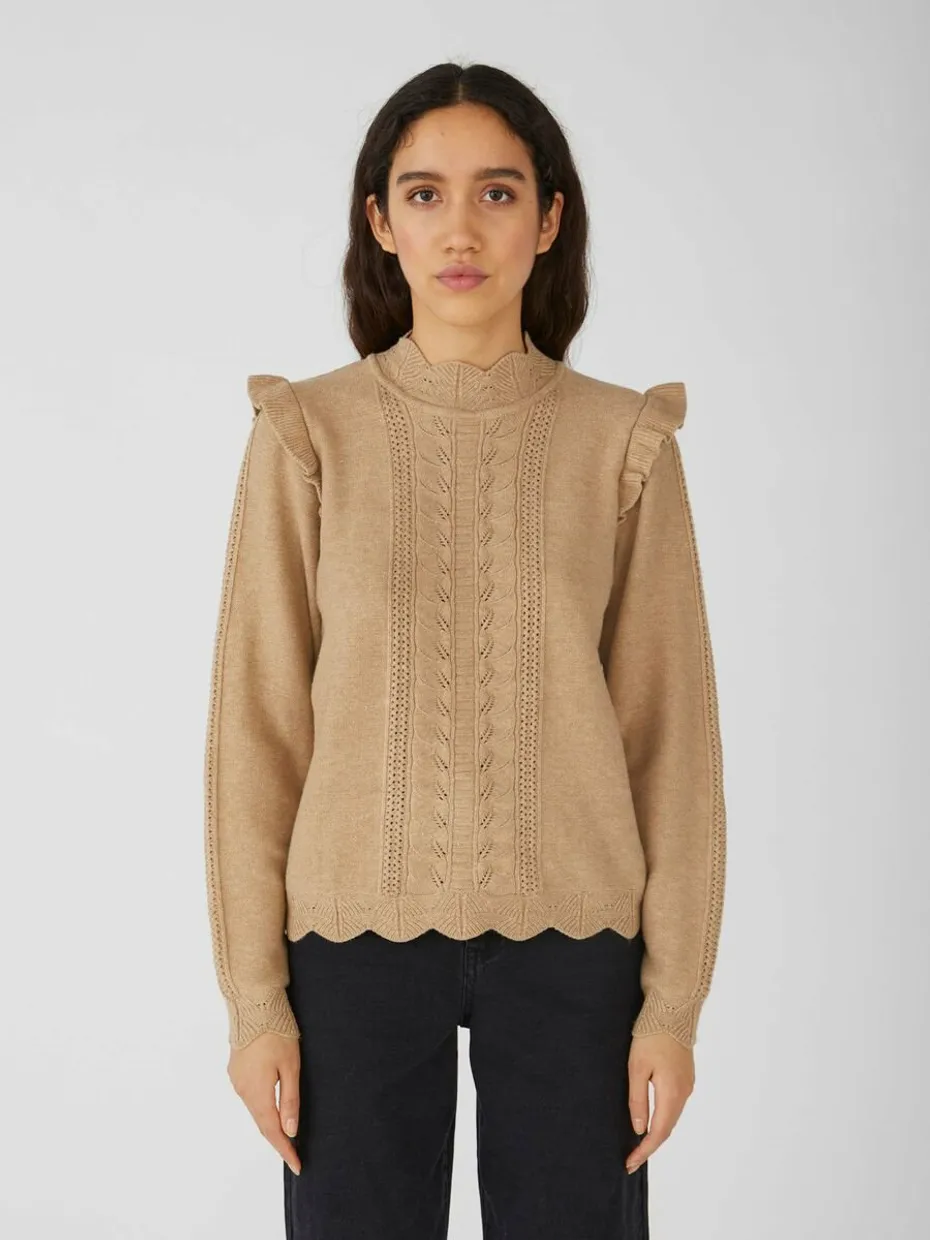 Portia knitted pullover beige