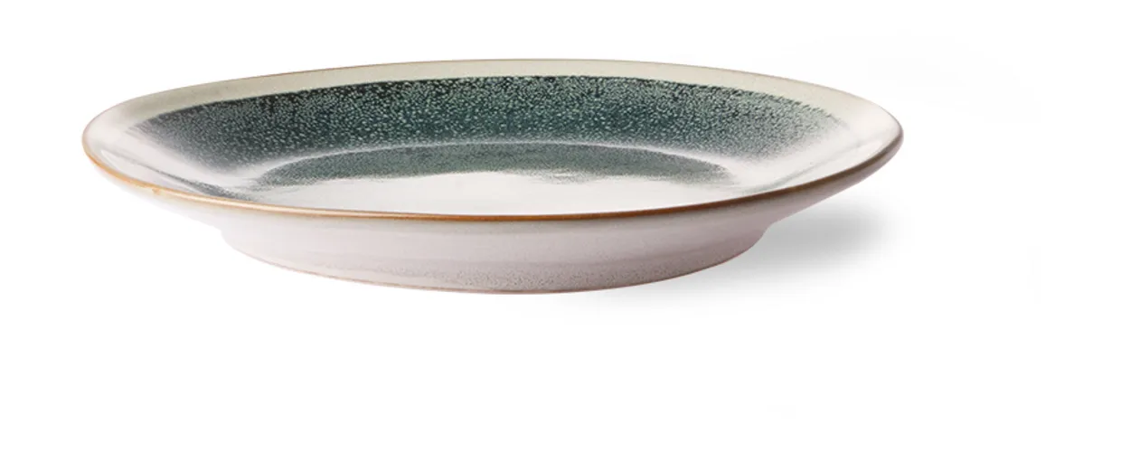 70s ceramics: side plates, mist (set of 2)