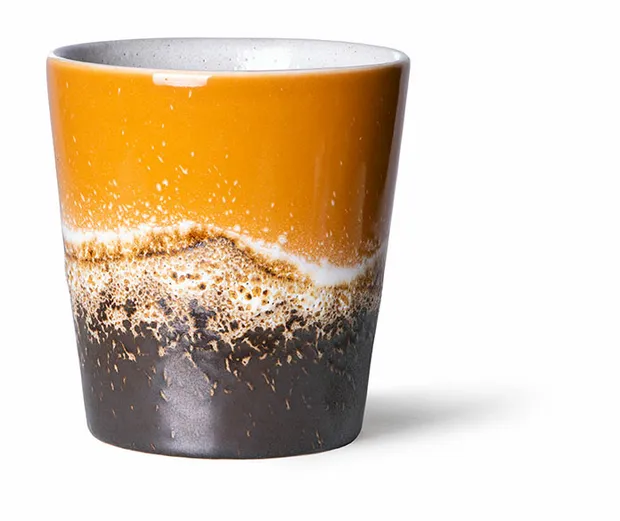 70s ceramics: coffee mug, fire