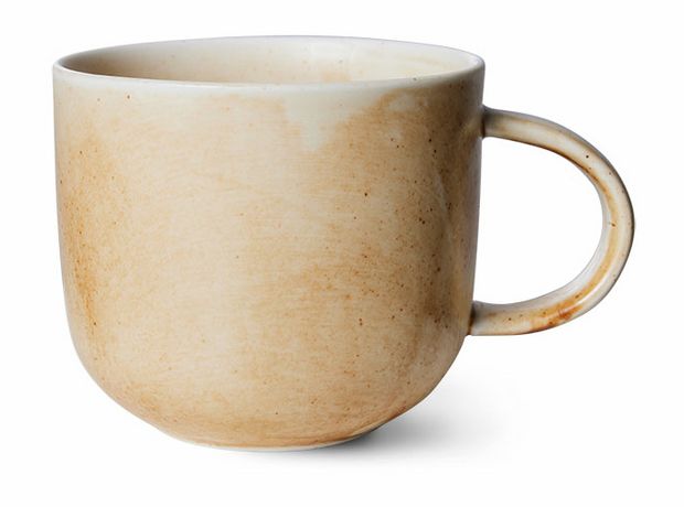 Chef ceramics: mug, rustic cream/brown