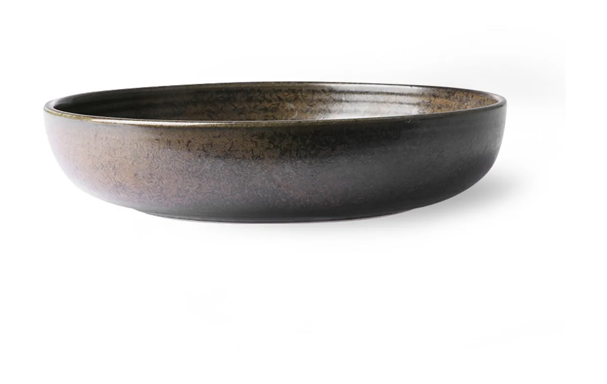 Chef ceramics: deep plate rustic black