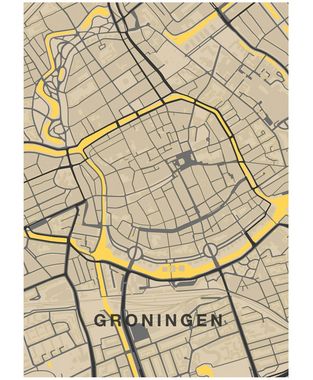 Stadsplattegrond Groningen - Vintage