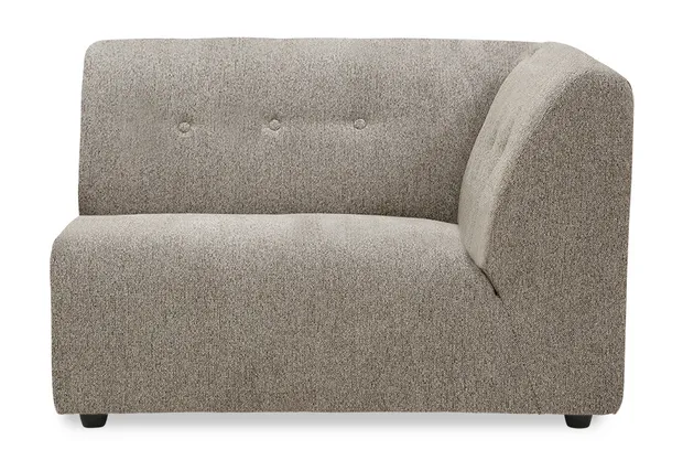 Vint couch: element right 1,5-seat, sneak, beige