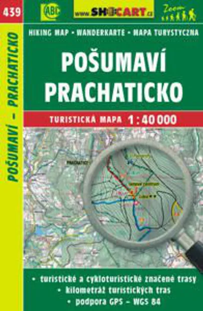 Wandelkaart 439 Pošumaví, Prachaticko - Böhmerwald-Vorgebirge - Pracha