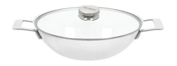 Industry 5 Wok 30 cm met twee grepen + GRATIS glasdeksel