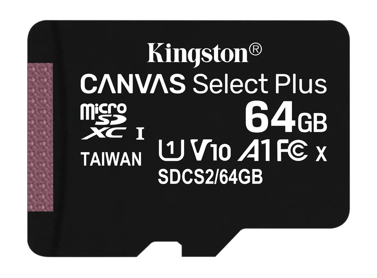 Kingston Technology Canvas Select Plus flashgeheugen 64 GB MicroSDHC Klasse 10 UHS-I