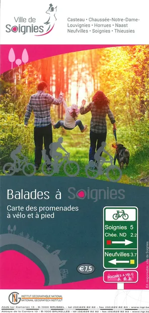 Wandelkaart Balades à Soignies | NGI - Nationaal Geografisch Instituut