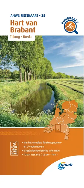 Fietskaart 35 Regio Fietskaart Hart van Brabant - Noord Brabant midden