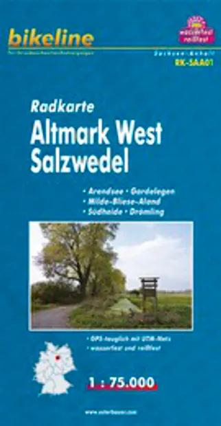 Fietskaart SAA01 Bikeline Radkarte Altmark West - Salzwedel | Esterbau