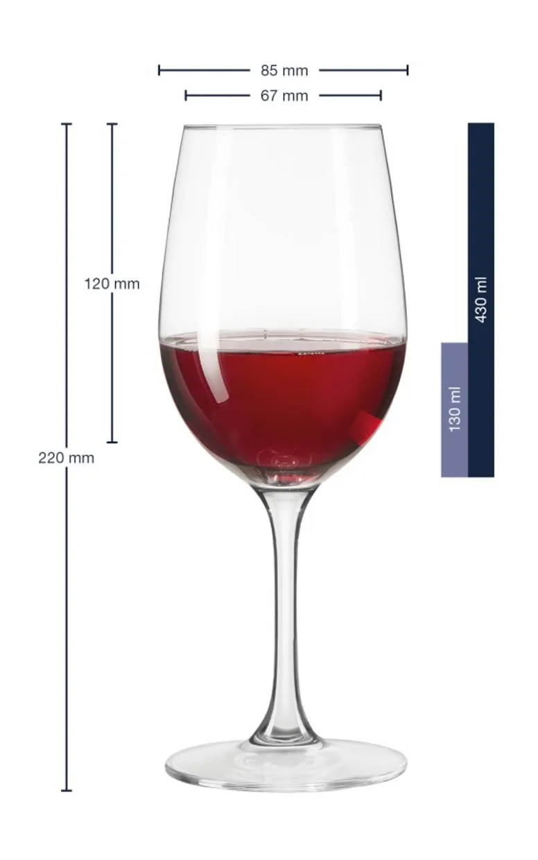 Rode Wijnglas 430 ml Ciao+