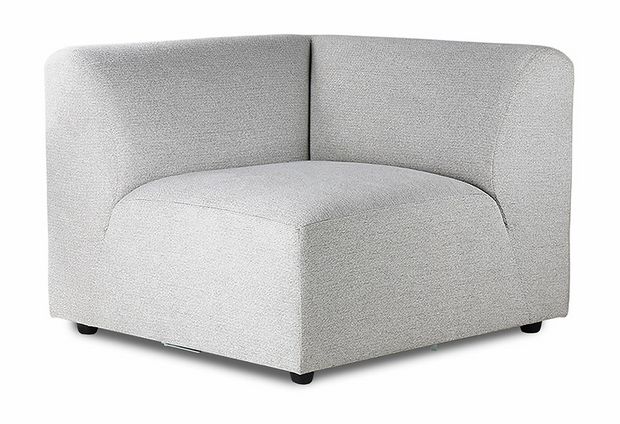 Jax couch: element left corner, sneak, light grey