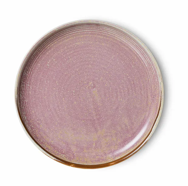 Chef ceramics: side plate, rustic pink