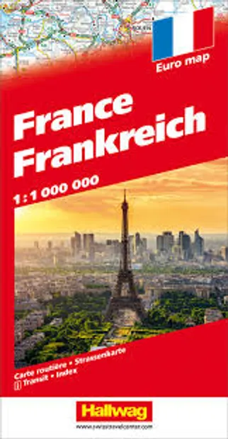 Wegenkaart - landkaart Frankrijk | Hallwag