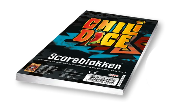 Scoreblokken Chili Dice drie stuks - Dobbelspel