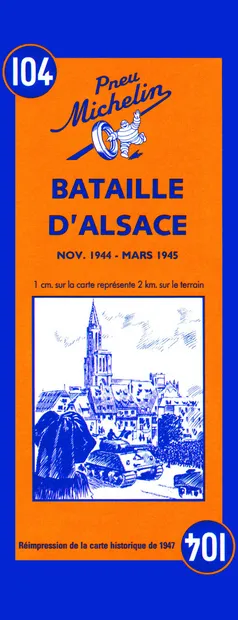Historische Kaart 104 Battle of Alsace | Michelin