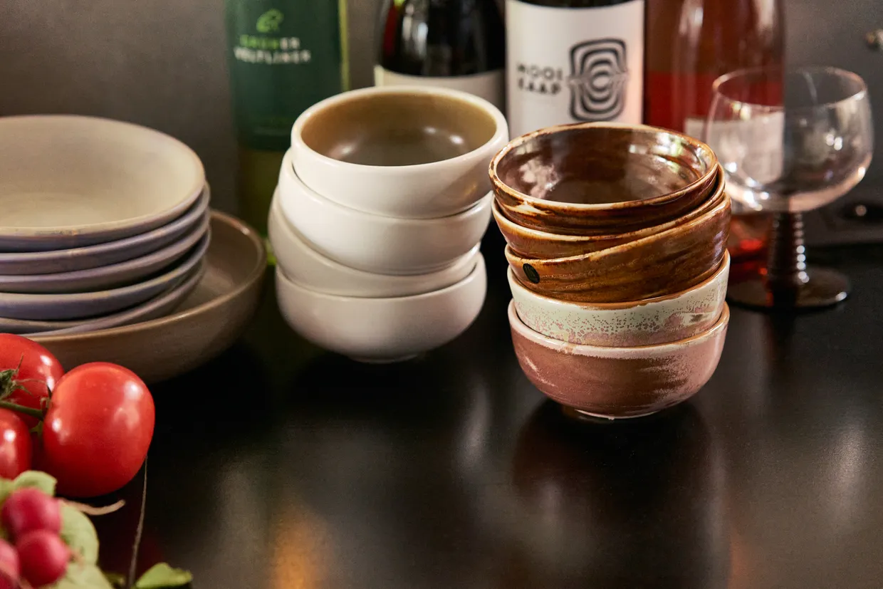 Chef ceramics: bowl white/green