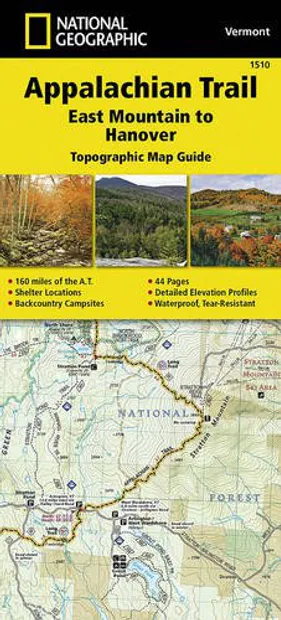 Wandelgids 1510 Topographic Map Guide Appalachian Trail – East Mountai