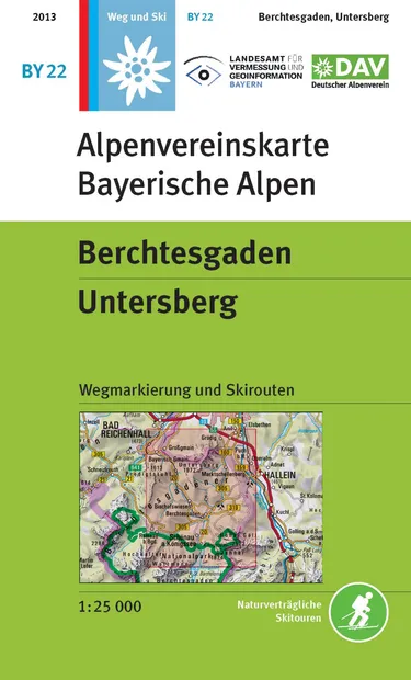 Wandelkaart BY22 Alpenvereinskarte Berchtesgaden - Untersberg | Alpenv
