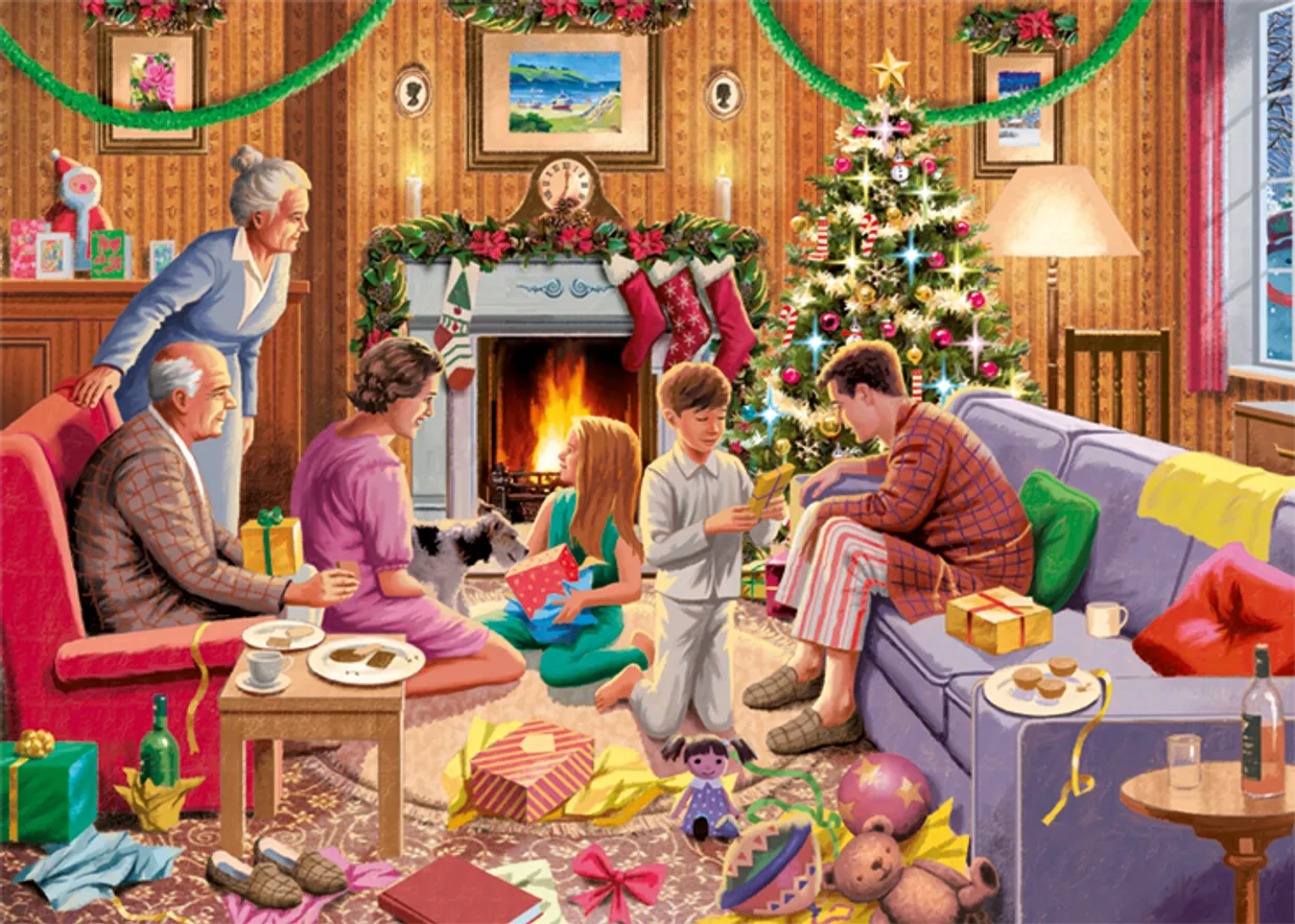 Family Time at Christmas 4 x 1000 stukjes
