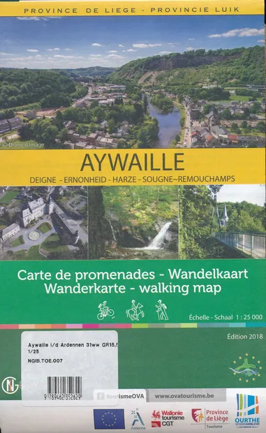 Wandelkaart Aywaille | NGI - Nationaal Geografisch Instituut