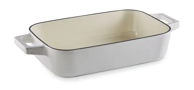 Ovenschaal gietijzer Baron 30 x20 cm - wit