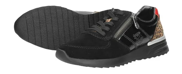Rieker Dames Sneaker Zwart Maat 39 - De Boer Rieker Dames Sneaker Zwart Maat 39 - De Boer