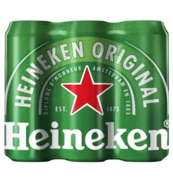 Bier 6 Pack Heineken (6x0,5L) Gekoeld