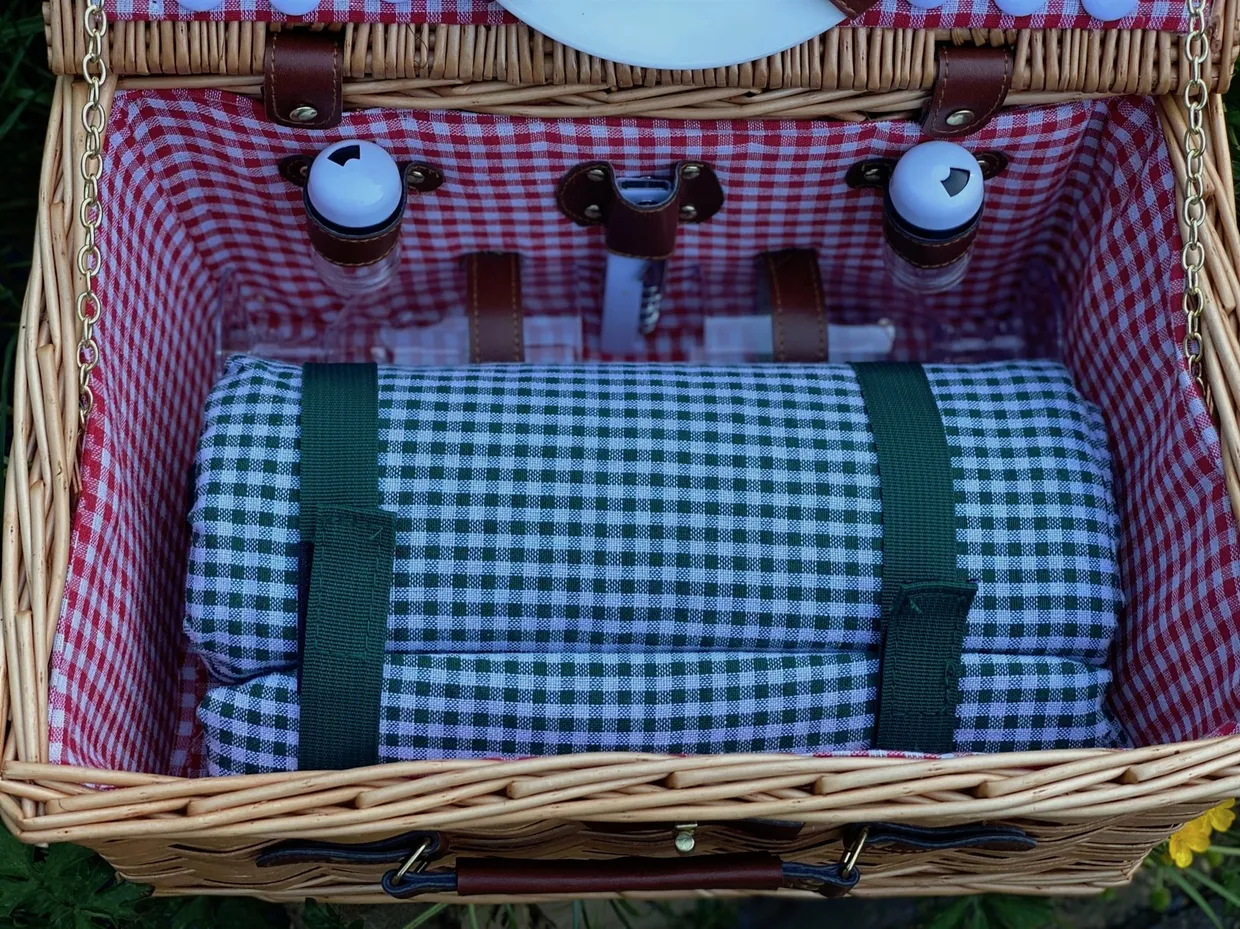 Picknickmand voor 2 personen Bruin