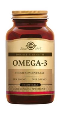 Omega 3 Double Strength 30 softgels (geconcentreerde visolie)