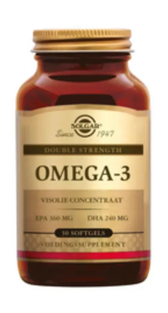 Omega 3 Double Strength 30 softgels (geconcentreerde visolie)