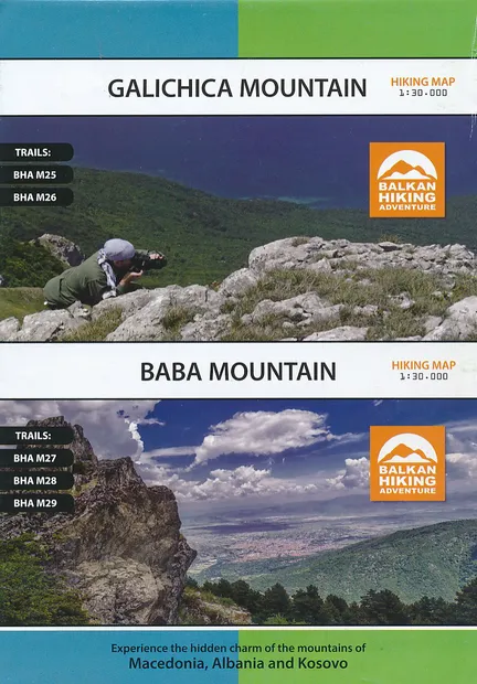Wandelkaart Galichica Mountain - Baba Mountain | Balkan Hiking Adventu
