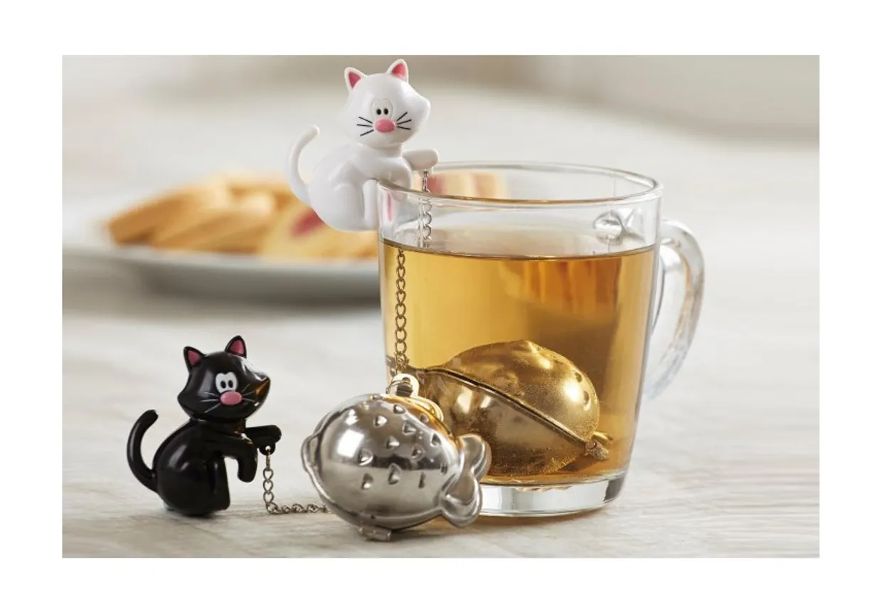 Thee infuser Meow RVS Kat assorti