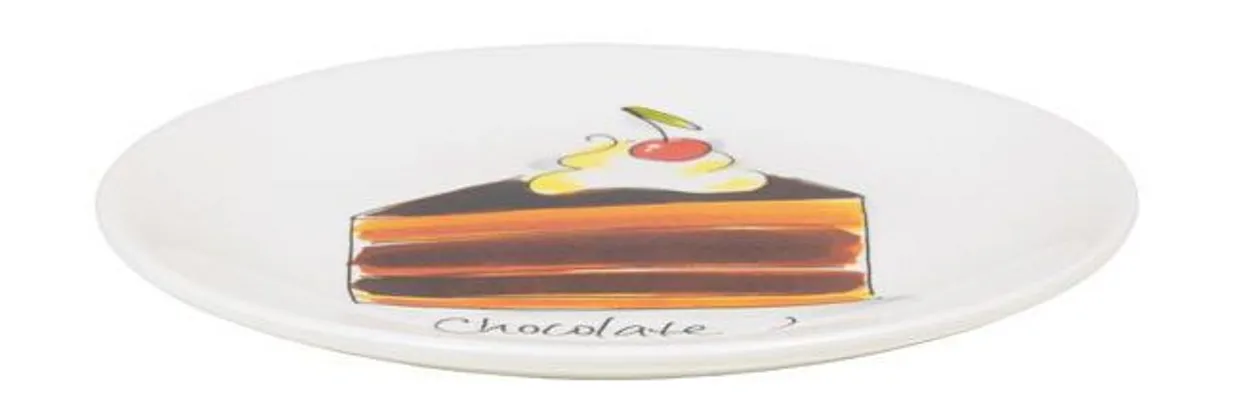 Gebaksbordje Chocolate 18 cm