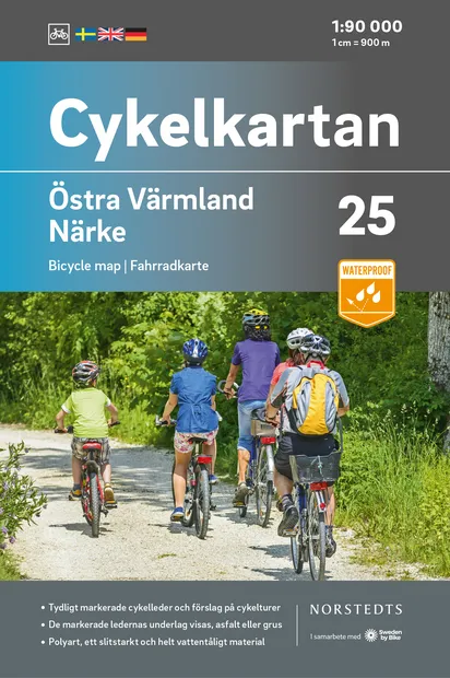 Fietskaart 25 Cykelkartan Östra Värmland - Närke - oost Varmland | Nor