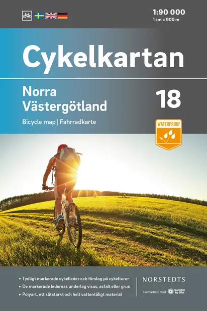 Fietskaart 18 Cykelkartan Norra Västergötland - Västergotland North |