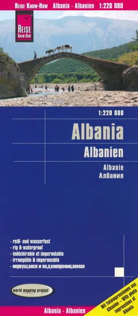 Wegenkaart - landkaart Albanië - Albanien | Reise Know-How Verlag