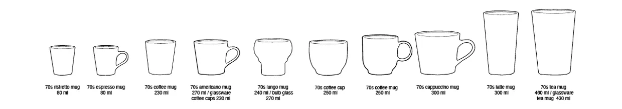 70s ceramics: coffee mug, tornado