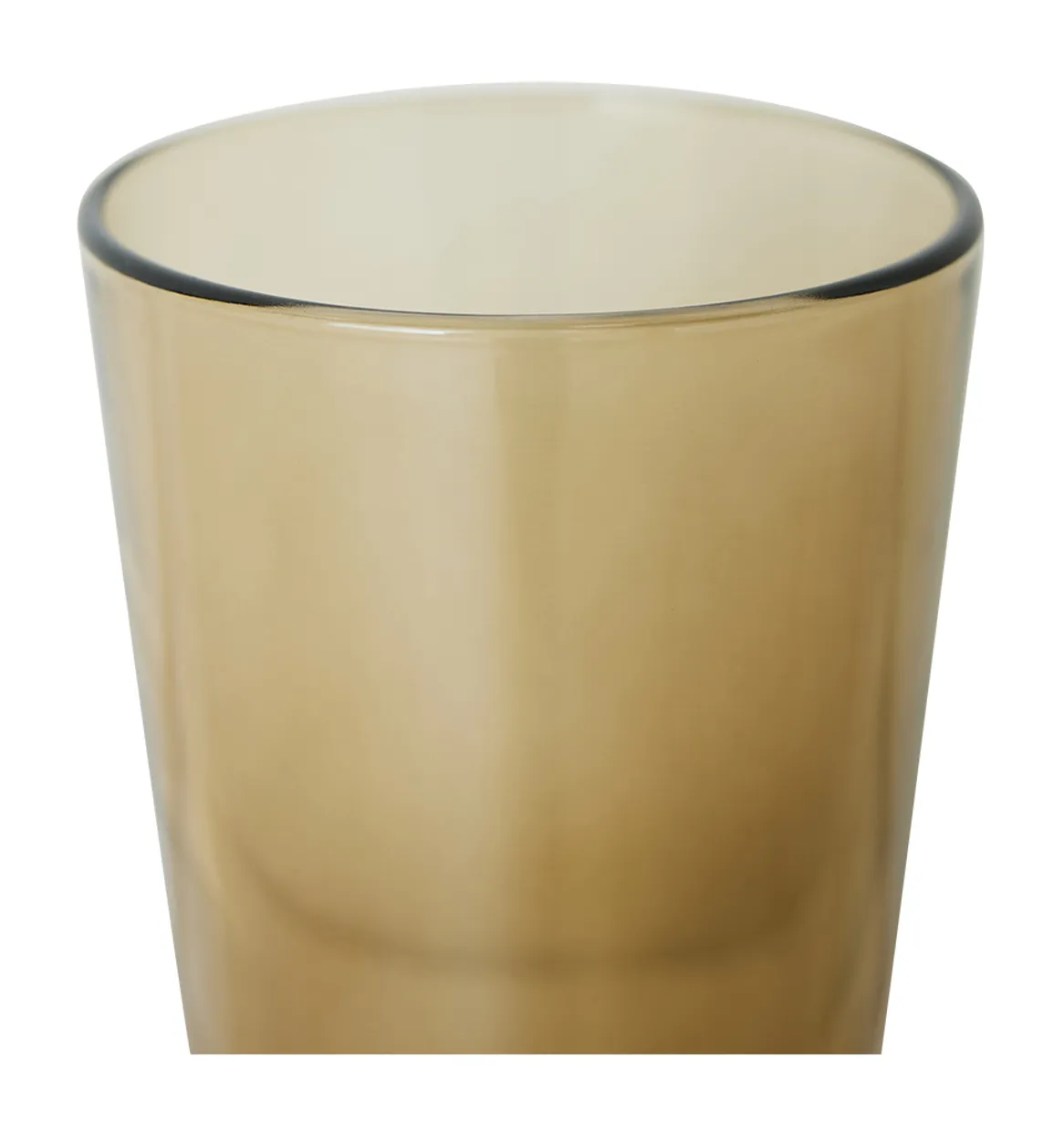 70s glassware: tea glasses mud brown (set of 4)