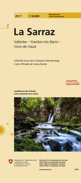 Wandelkaart 251T La Sarraz | Swisstopo