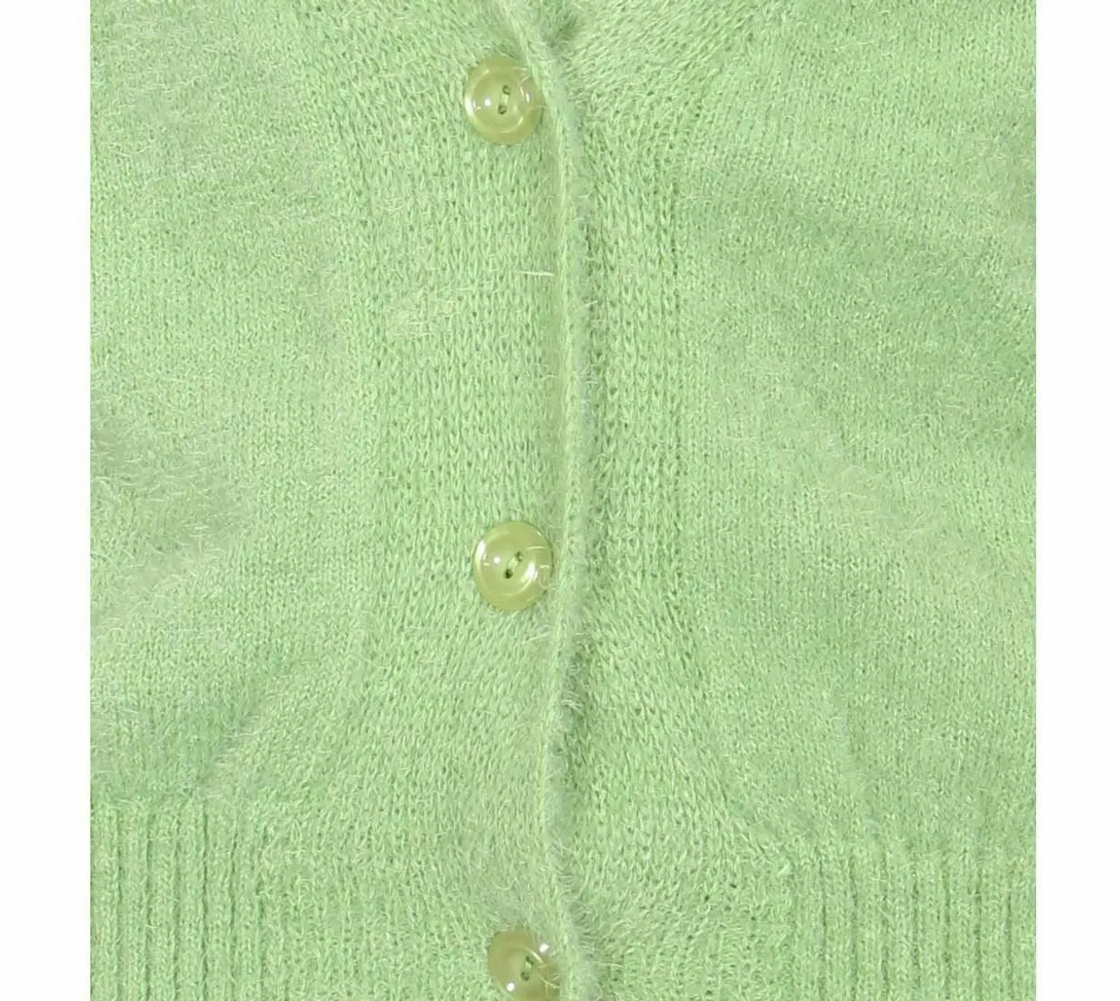 Oversized knit cardigan green