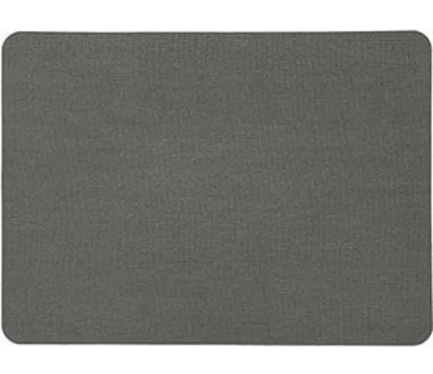 Placemat canvaslook rechthoekig grijs - 45 x 30 cm