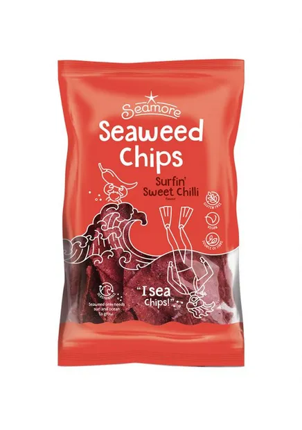 Seaweed chips Surfin’ Sweet Chilli 135g Seamore