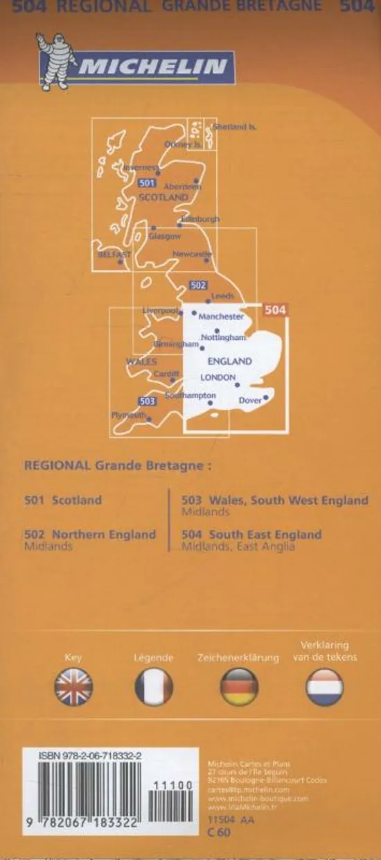 504 South East England, Midlands, East Anglia