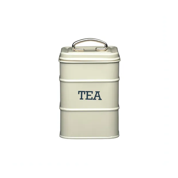 Bewaarblik 'Tea' Crème 11 x 17 cm