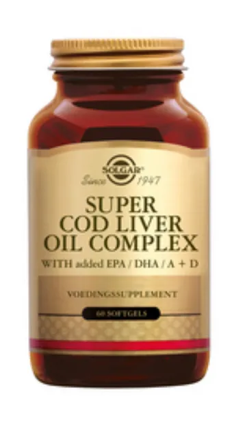 Super Cod Liver Oil Complex 60 softgels (Levertraan met extra omega-3)