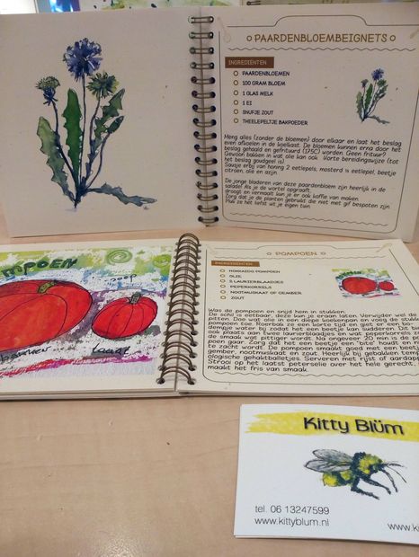 Boekwerkje: Inspiratie uit kruiden: recepten "zo uit je tuin of wildpluk".