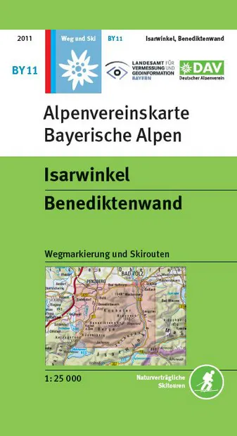 Wandelkaart BY11 Alpenvereinskarte Isarwinkel - Benediktenwand | Alpen
