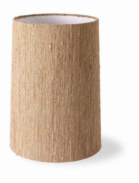 Cone lamp shade silk brown (ø32cm)