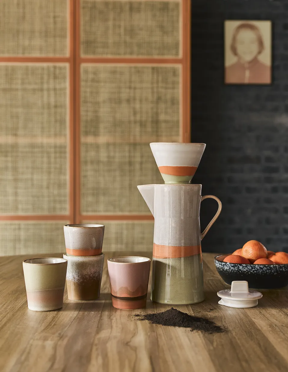 70s ceramics: coffee mug, mars