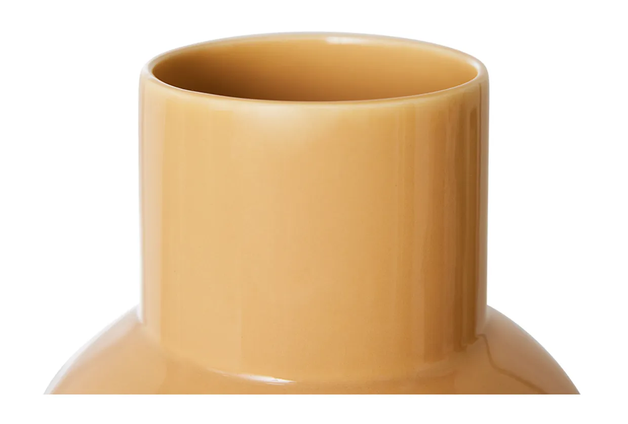 Ceramic vase cappuccino M